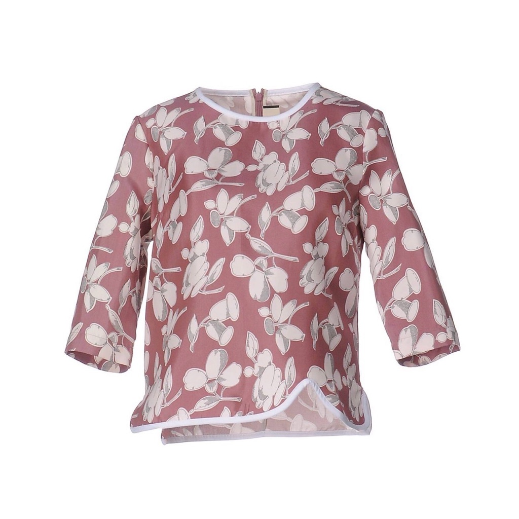 Marni Italian Designer Floral Pink Women's Top